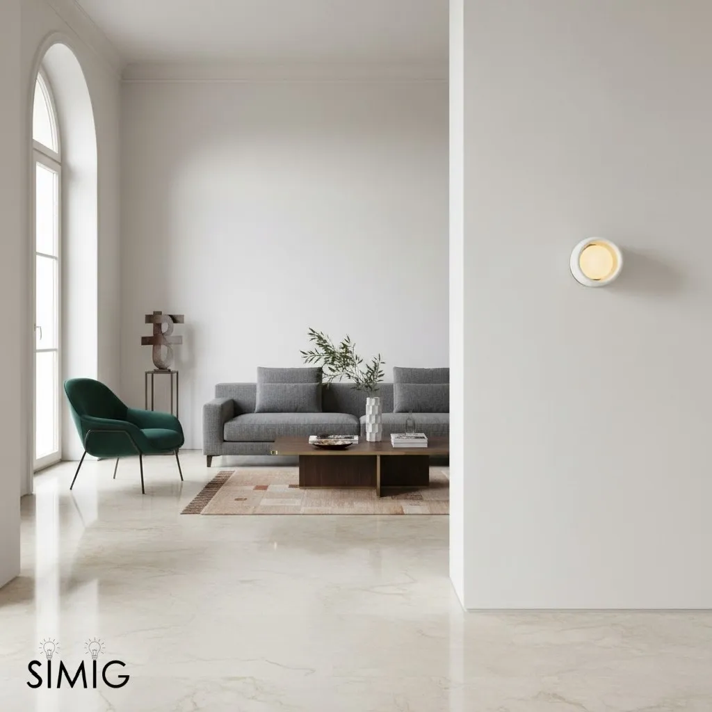 Cerova Anders Ivory Porcelain Wall Sconce – Organic Design for Living Room & Bedroom T015