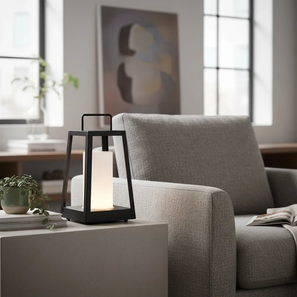 Ambulux Outdoor Portable Lamp - Compact Lantern Aesthetic for Camping or Dining T992