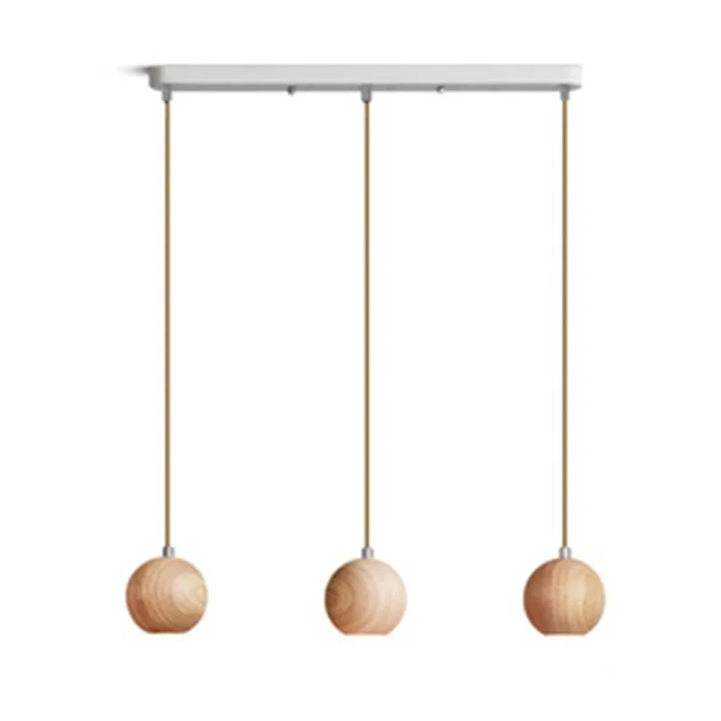 Ball Wooden Pendant Light