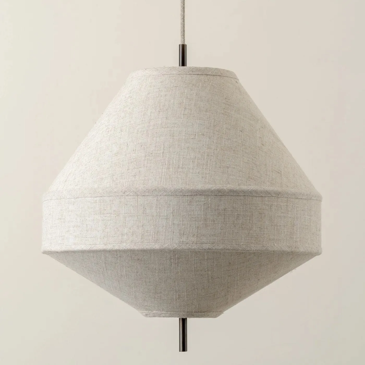 Zalen Layered Pendant Light - Vintage Metal Linen for Living Room T651