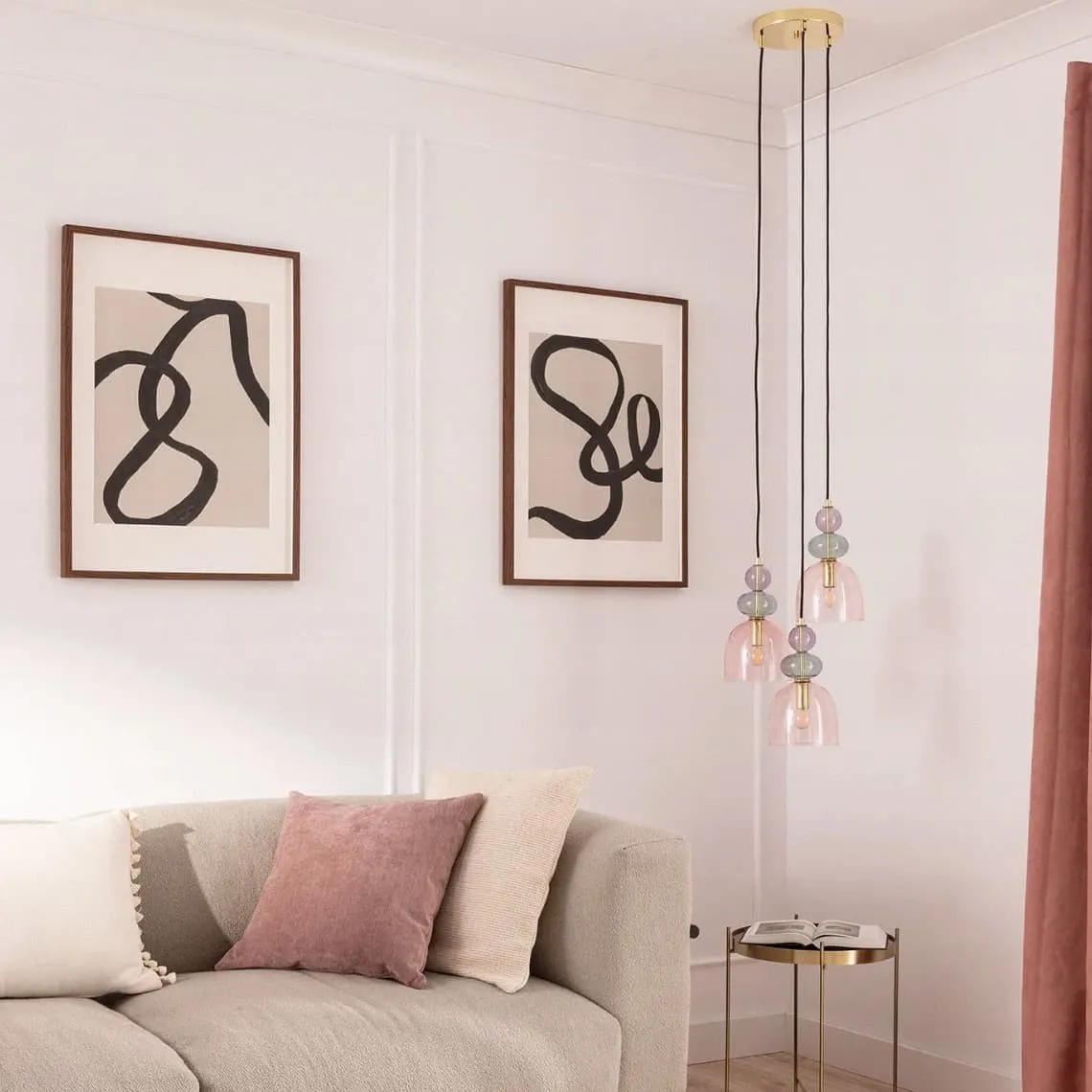 Contemporary Glass Lamp – Soft Glow for Modern Interiors S243
