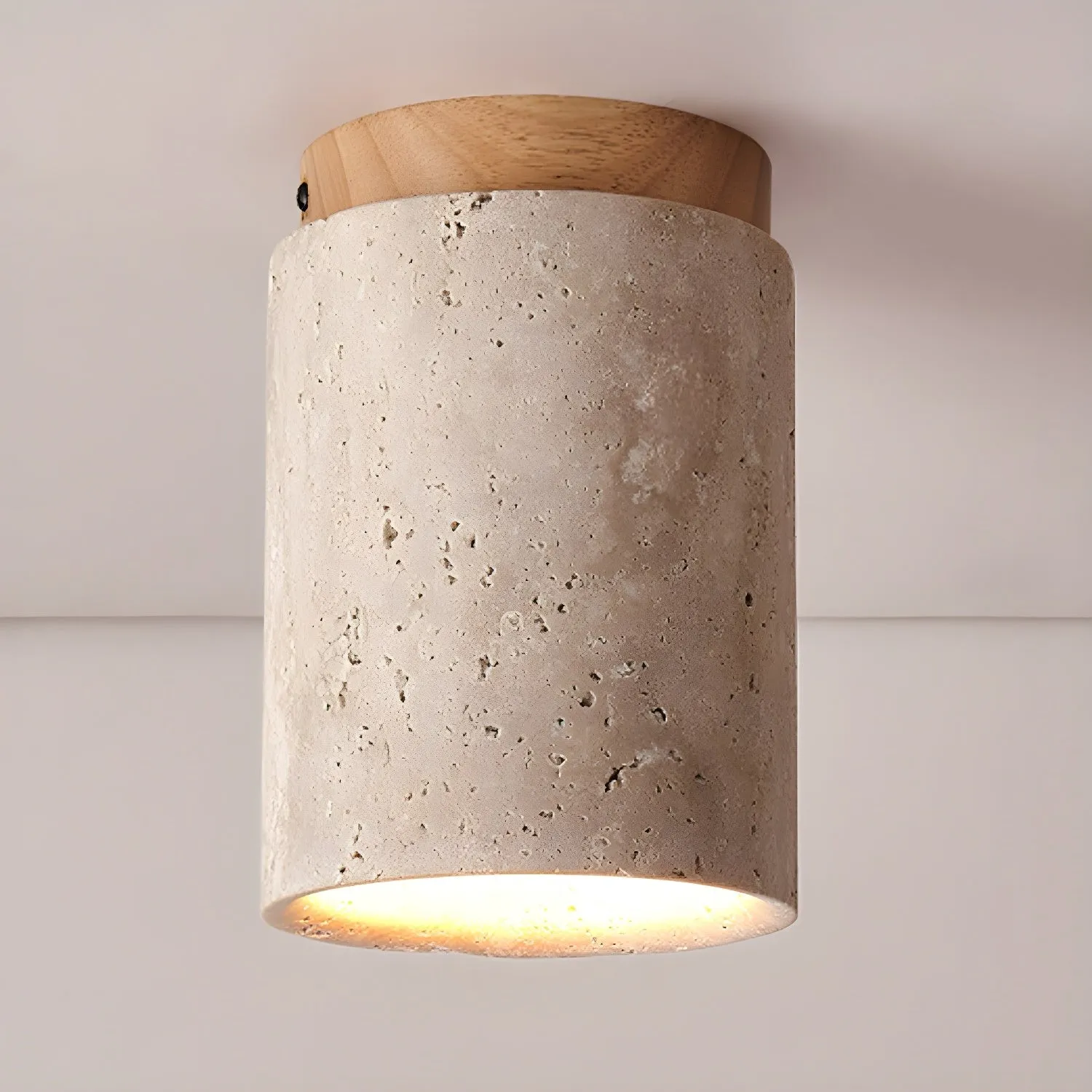 Marble Travertine Column Ceiling Lamp M405