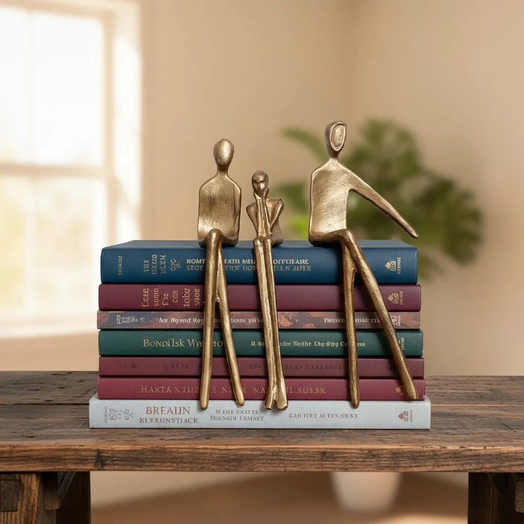 Floxo Abstract Metal Figurine – Nordic Sculpture for Desks T1195