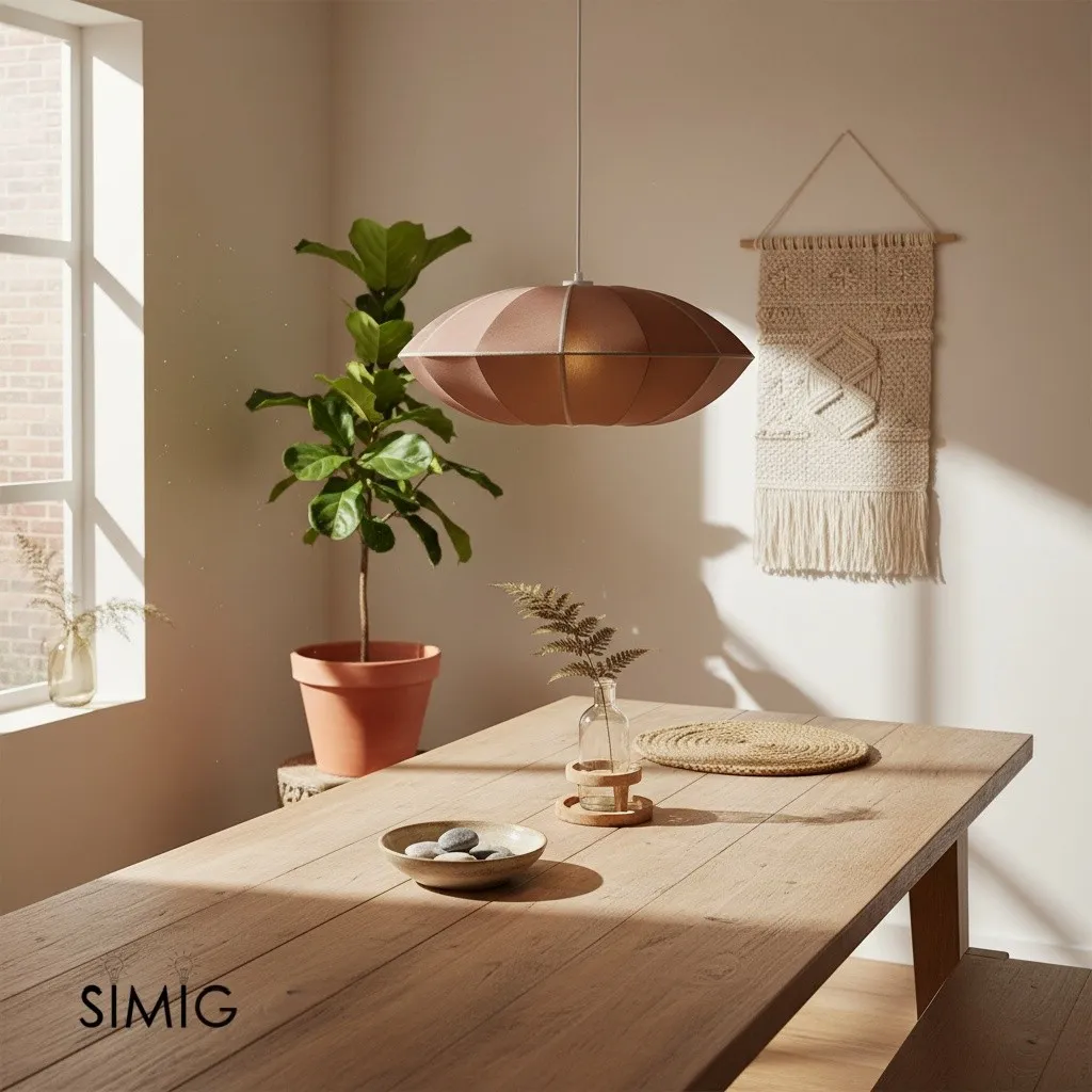 Modern UFO Fabric Pendant Lamp for Dining Room and Living Space S180