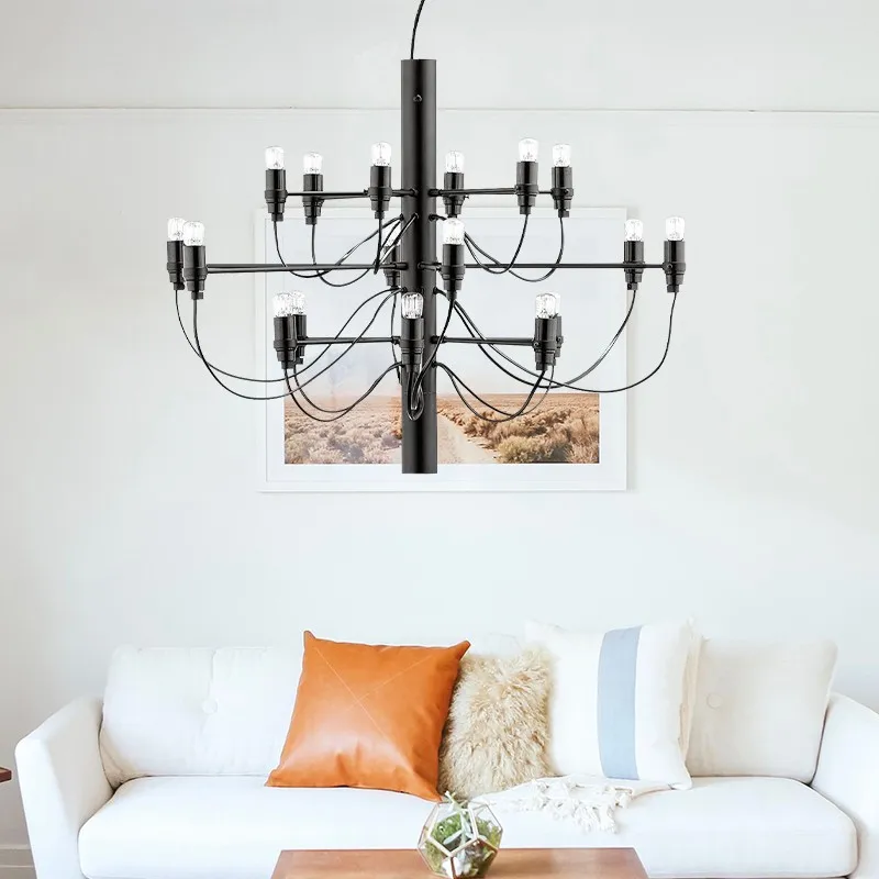 Tendrila Multi-Light Chandelier - Industrial Style Pendant Light for Dining Room