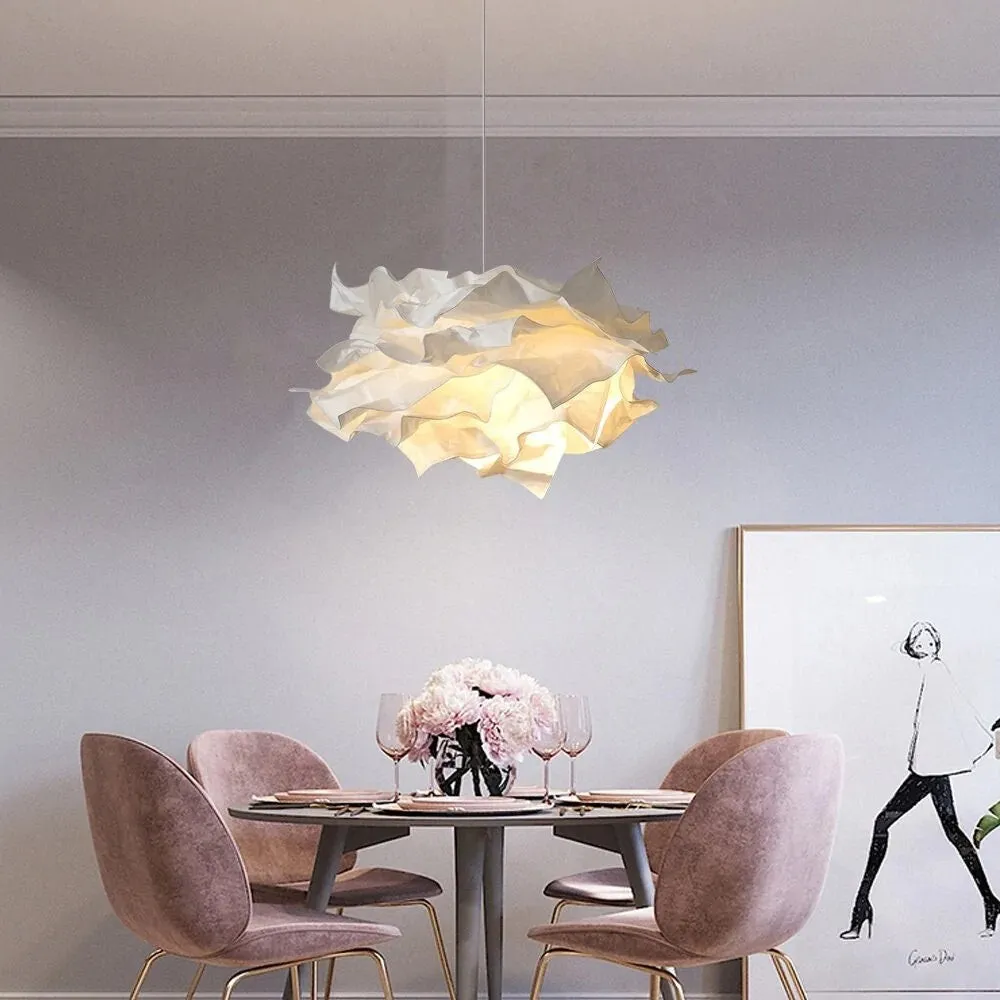 Cloud Shape Pendant Light Minimal Paper - Bedroom Ambient Lighting S137