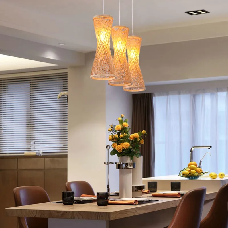 Aisle Rattan Decoration Pendant Light