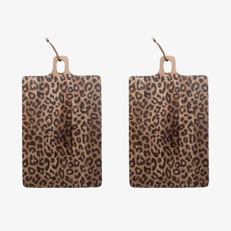 Lepwood Round and Square Leopard Board – For Entertaining Guests T1163