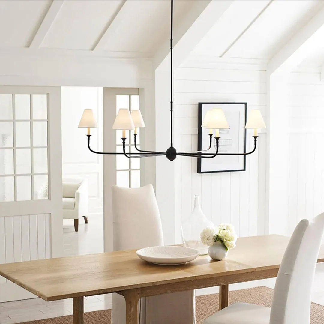 Piaf Geometric Metal Chandelier – Industrial Style for Dining Room T198