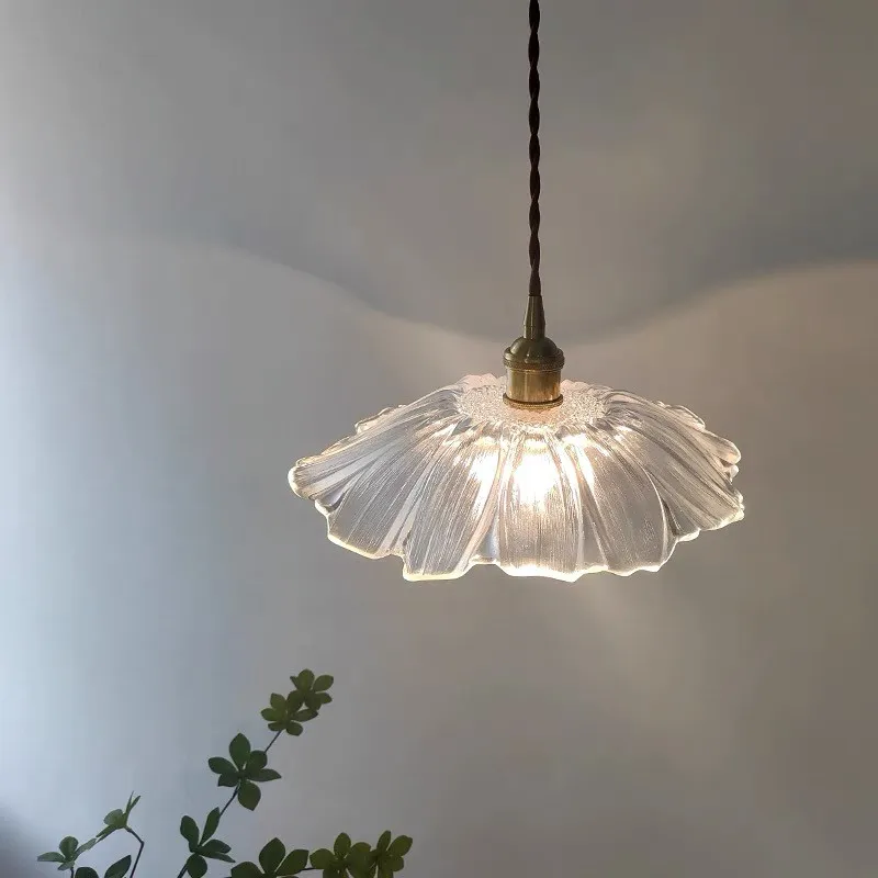 Tiffany Lotus Glass Pendant Light for Living Room S08