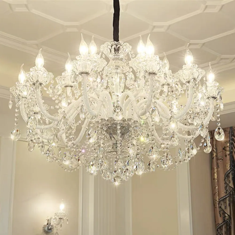 Candlestick Crystal Chandelier