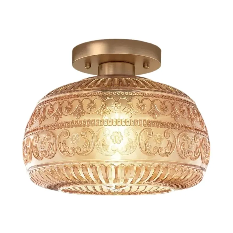 Vintage Solid Colour Glass Recessed Ceiling Lamp S201