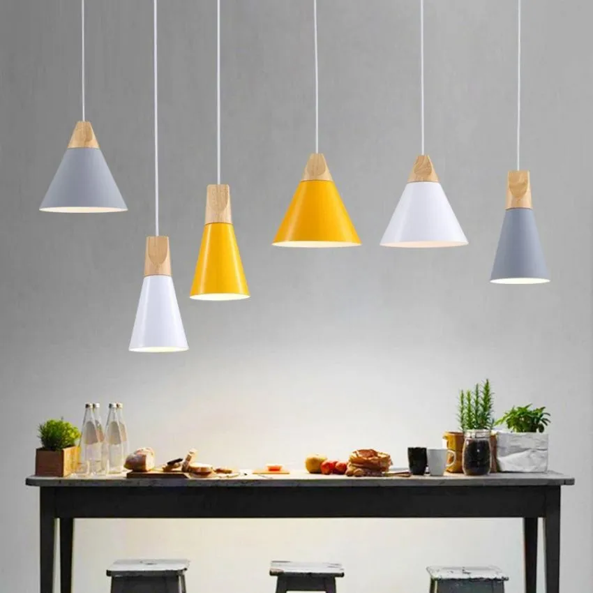 Connell Coned Woody Pendant Lamp
