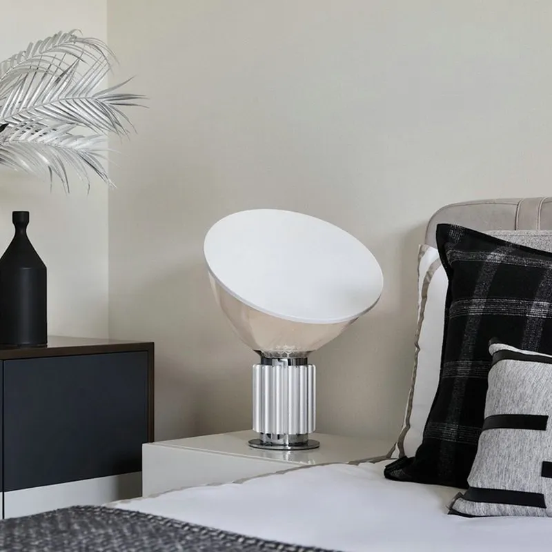 Bowlum Table Lamp - Designer Glass Table Lamp for Bedroom