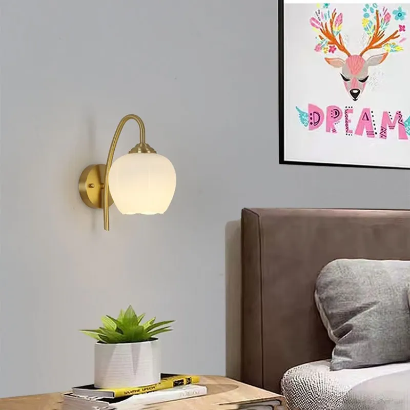 Pastoral Flowers Cream Wind Wall Lamp