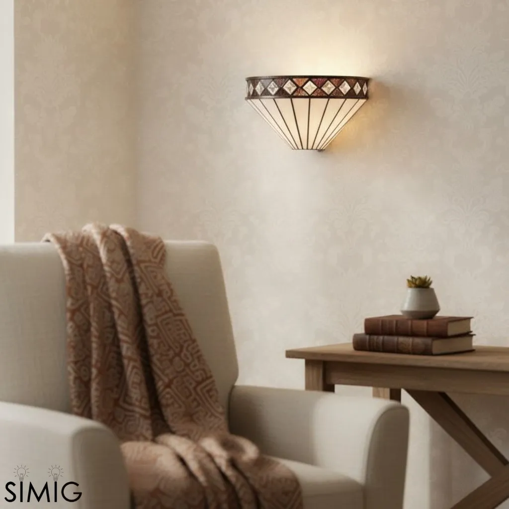 TF Fargo Diamond Motif Wall Light – Decorative Home Lighting T636