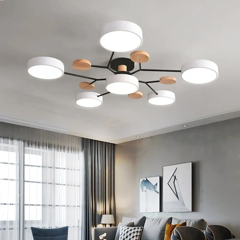 Nordic Branched Disc Metal Ceiling Lamp S192