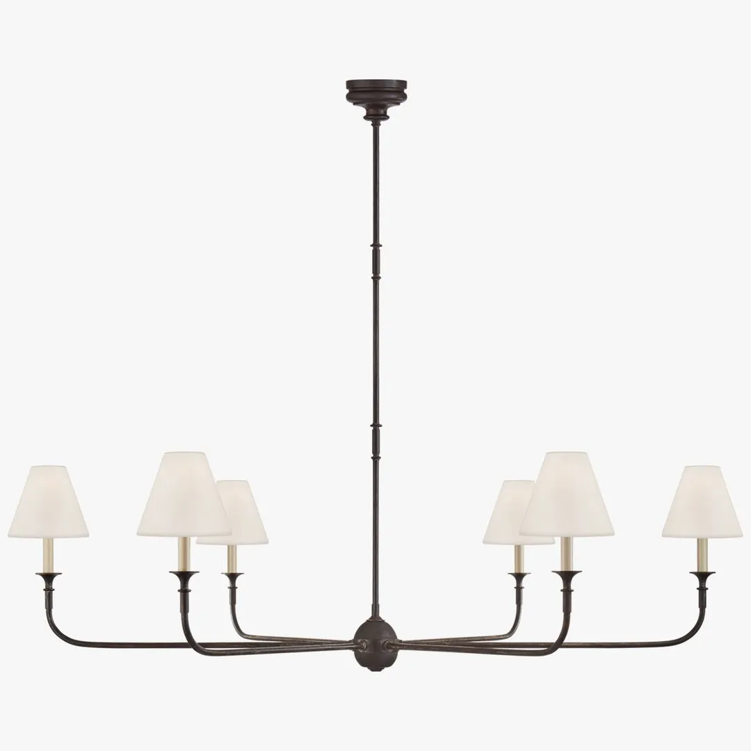 Piaf Geometric Metal Chandelier – Industrial Style for Dining Room T198