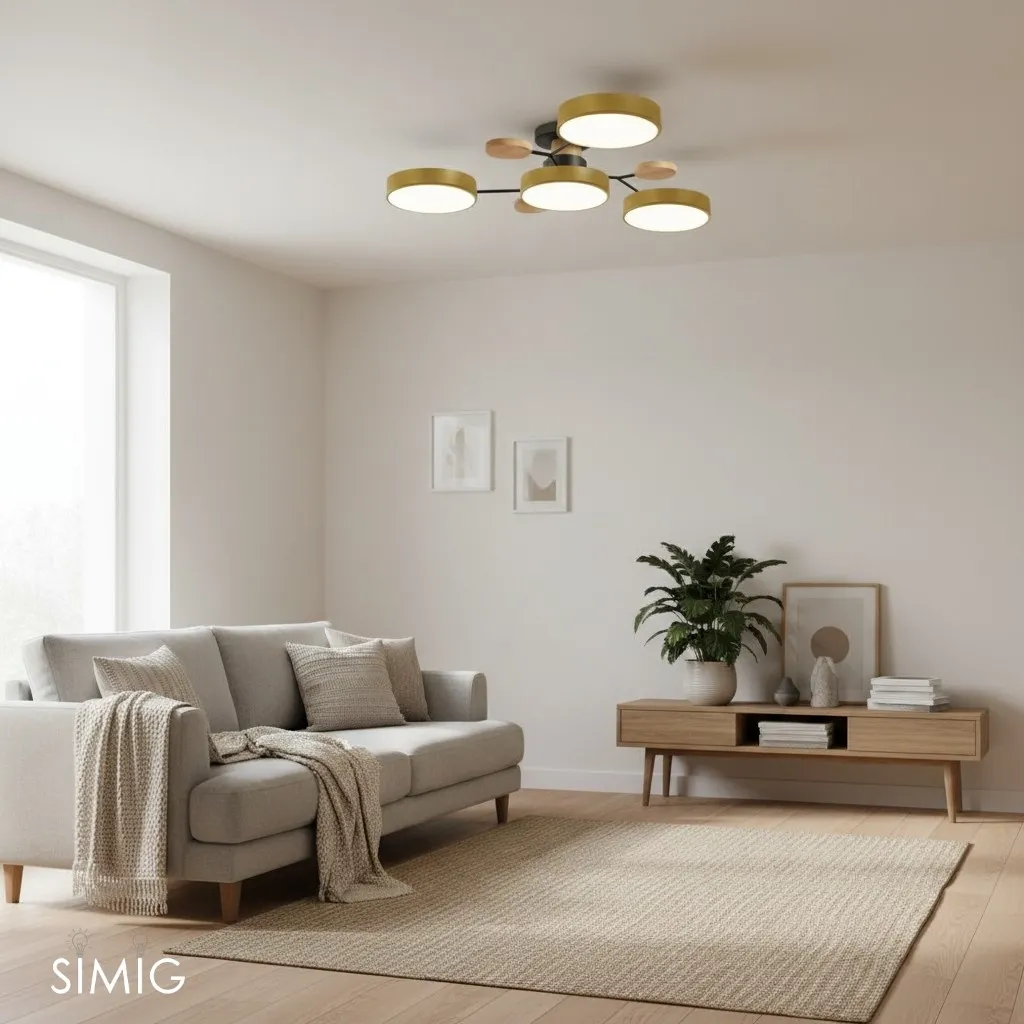 Nordic Branched Disc Metal Ceiling Lamp S117