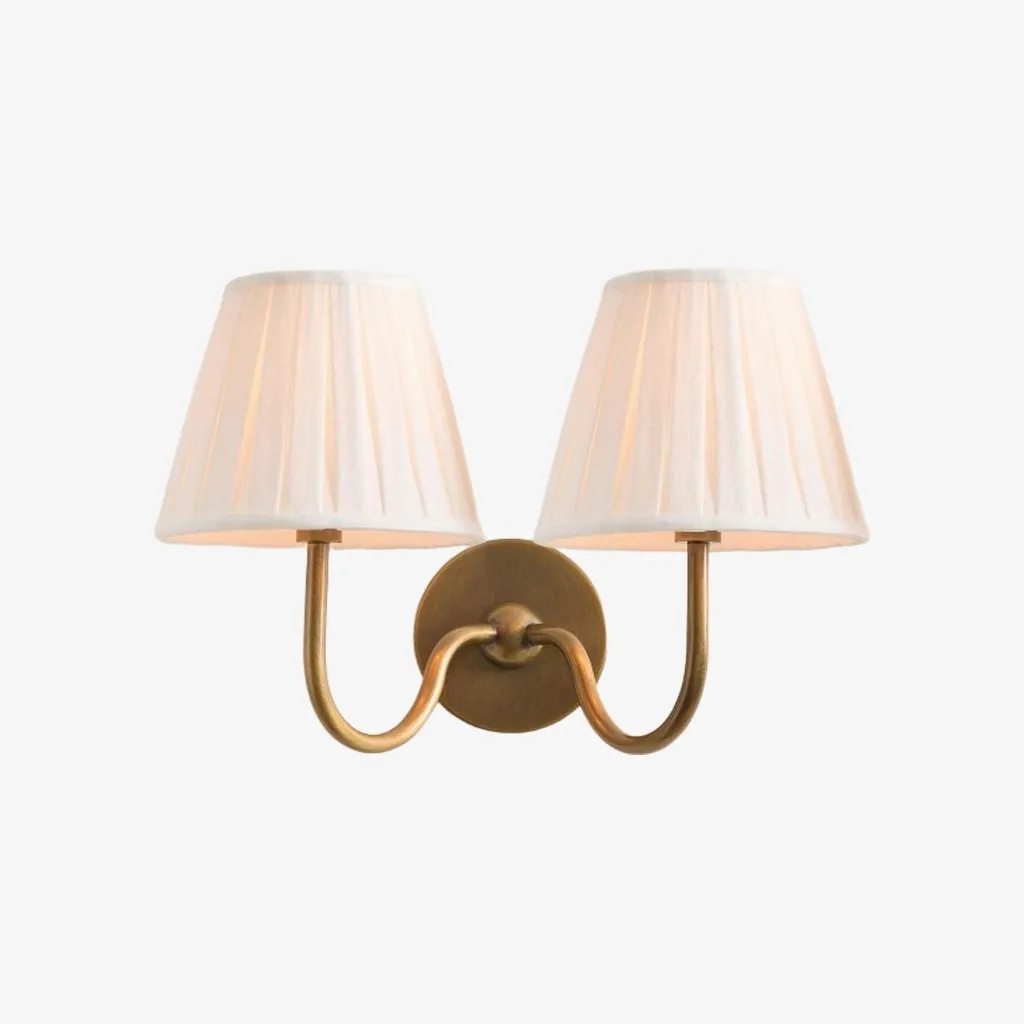 Luvora Modern Pleated Shade Wall Lamp for Bedroom & Living Room T036