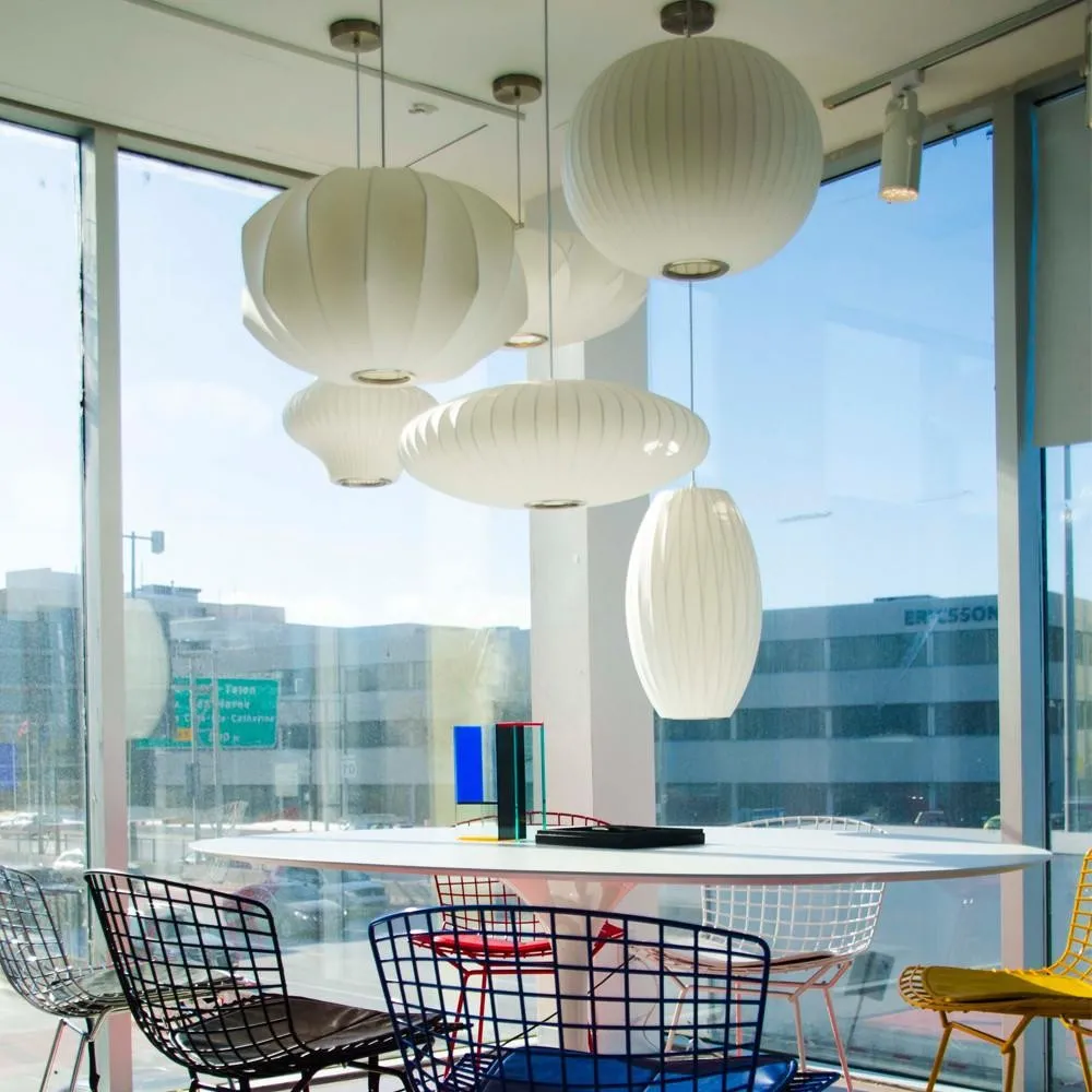Saucer Bubble Pendant Lamp - Elegant Silk Design for Modern Interiors