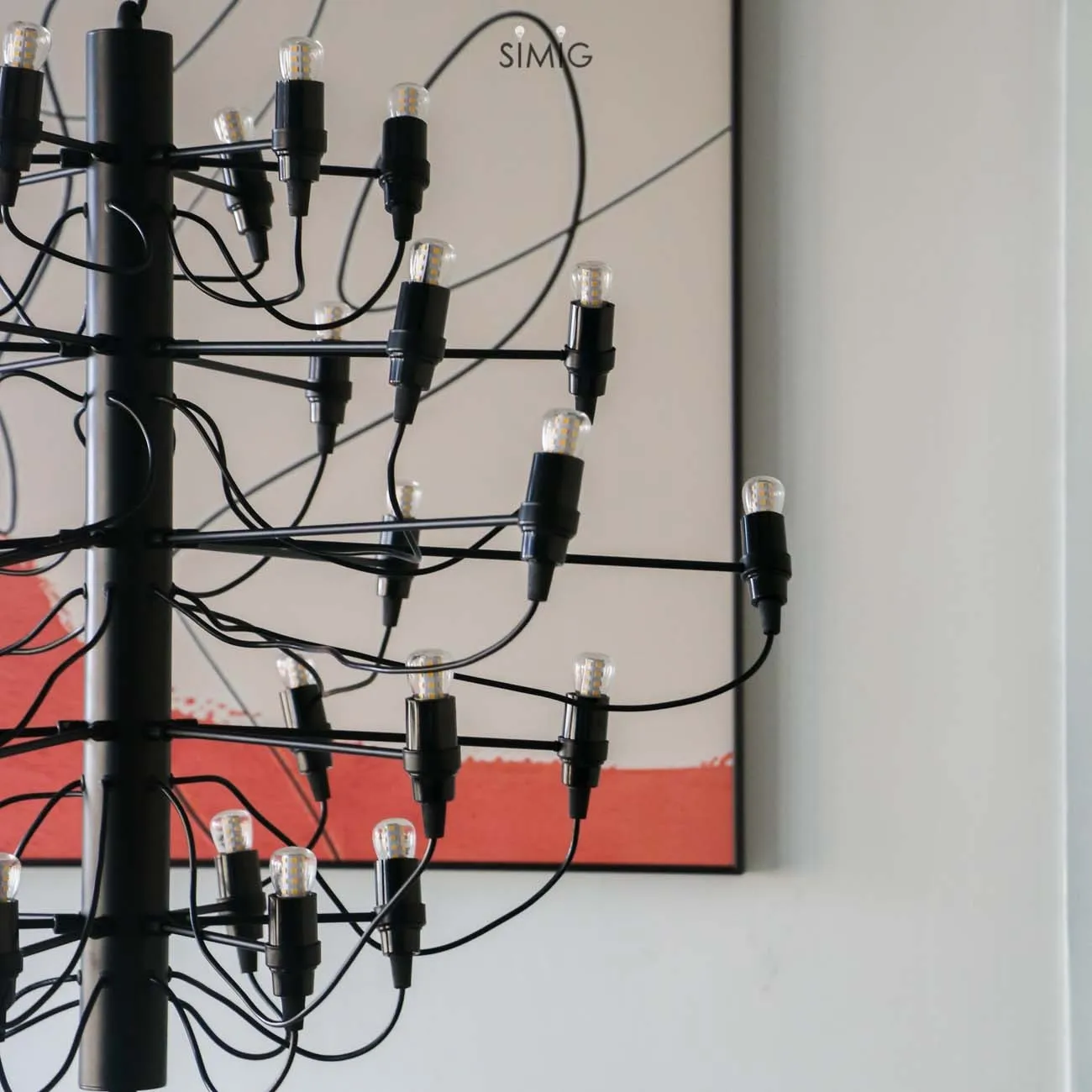 Tendrila Multi-Light Chandelier - Industrial Style Pendant Light for Dining Room