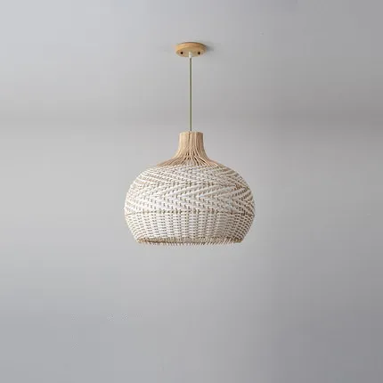 Nordic Rattan Creative Hanging Pendant Light