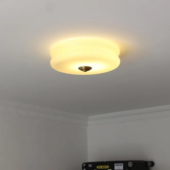 Vintage Glass Flush Mount Ceiling Light S115