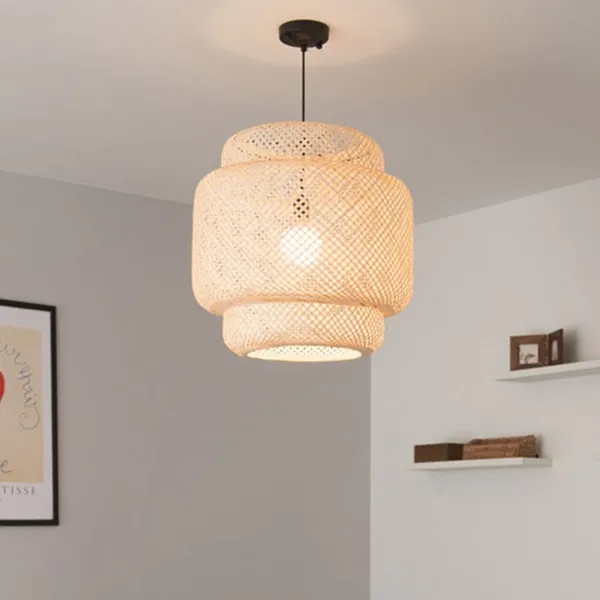Inn Rattan Pastoral Zen Pendant Light