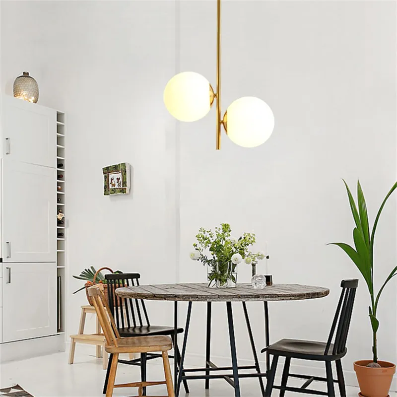 Opal Glass Ball Pendant Light