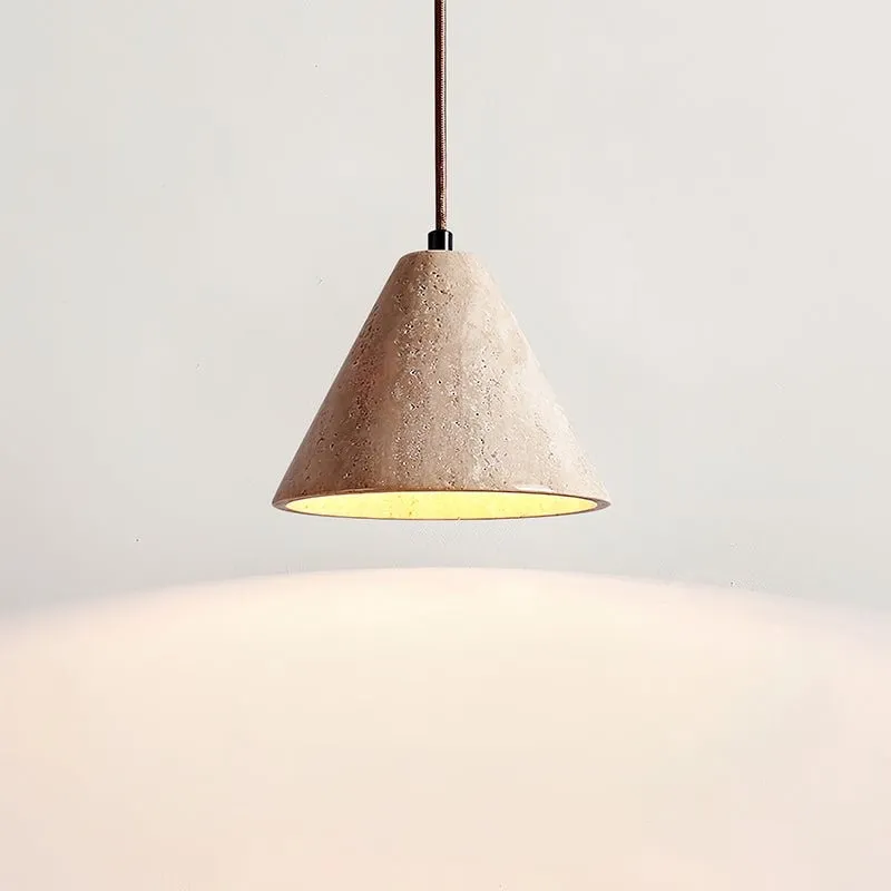 Wabi-Sabi Style Creative Travertine Pendant Light M502