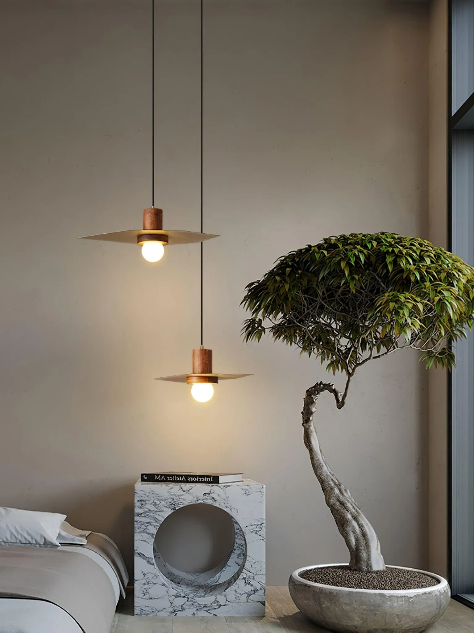 Walnut Copper Jupiter Pendant Lamp G20