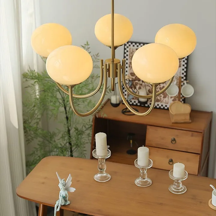 Bauhaus Glass Ball Marshmallow Chandelier S200