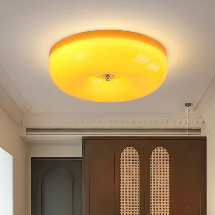 Bauhaus Cream Pudding Glass Ceiling Lamp S193