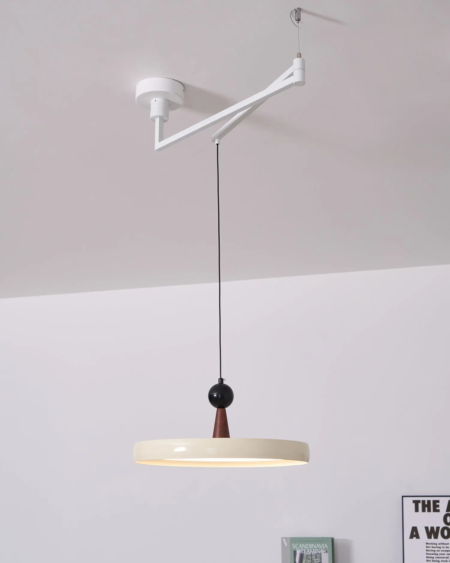 UFO Swing Arm Pendant Light P037
