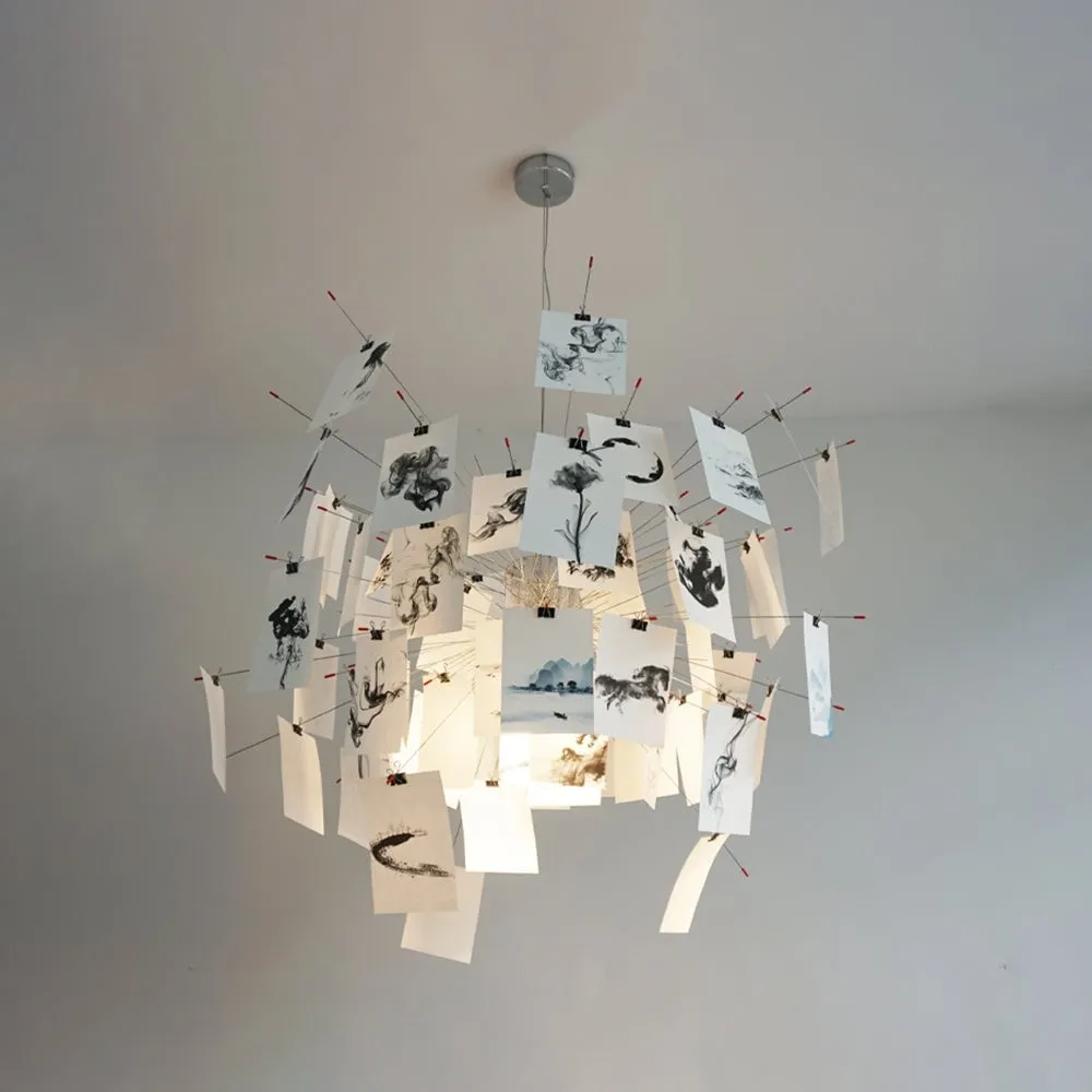 Renée Creative Picture Pendant Light Art Deco Bedroom Living Room T213