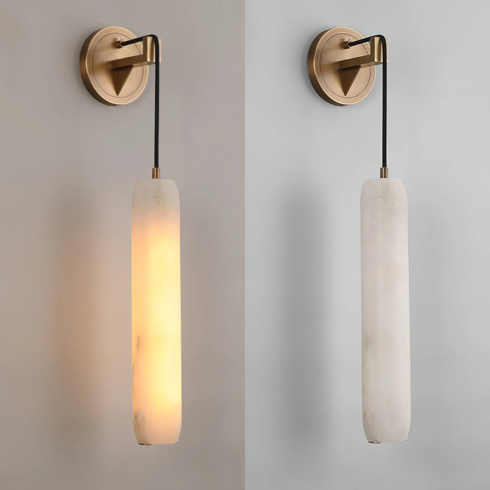 Alabaster Flute Wall Lamp T1661