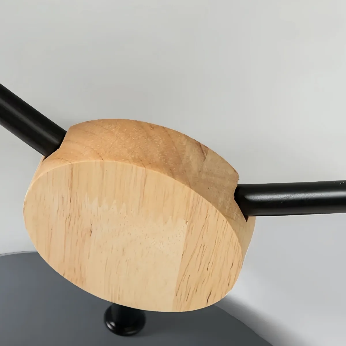 Modern LED Ceiling Lamp - Stylish Wood Disc with Branch Design for Bedroom S379