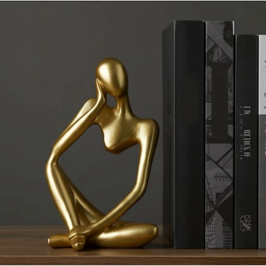 Floxo Abstract Metal Figurine – Nordic Sculpture for Desks T1195