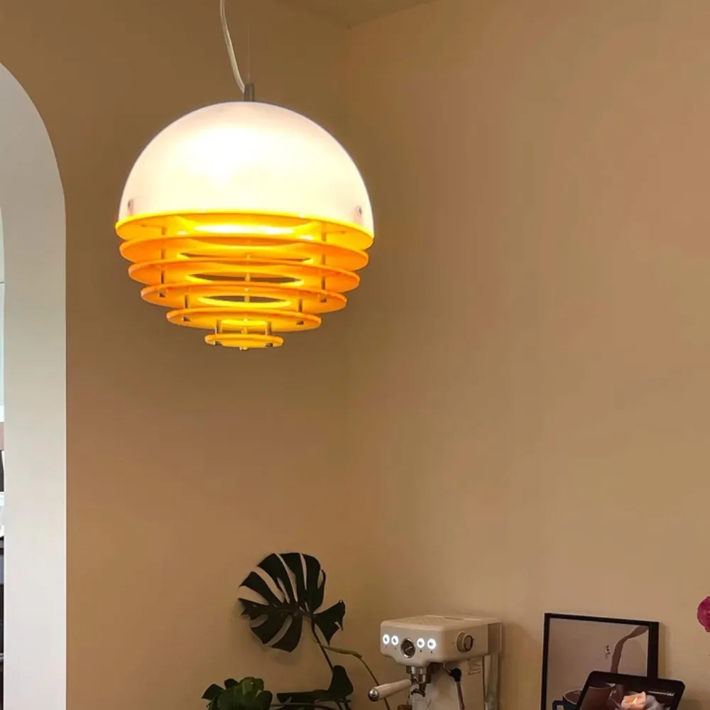 Bauhaus Sunset Pendant Lamp - Warm Ambient Lighting for Living Room S213
