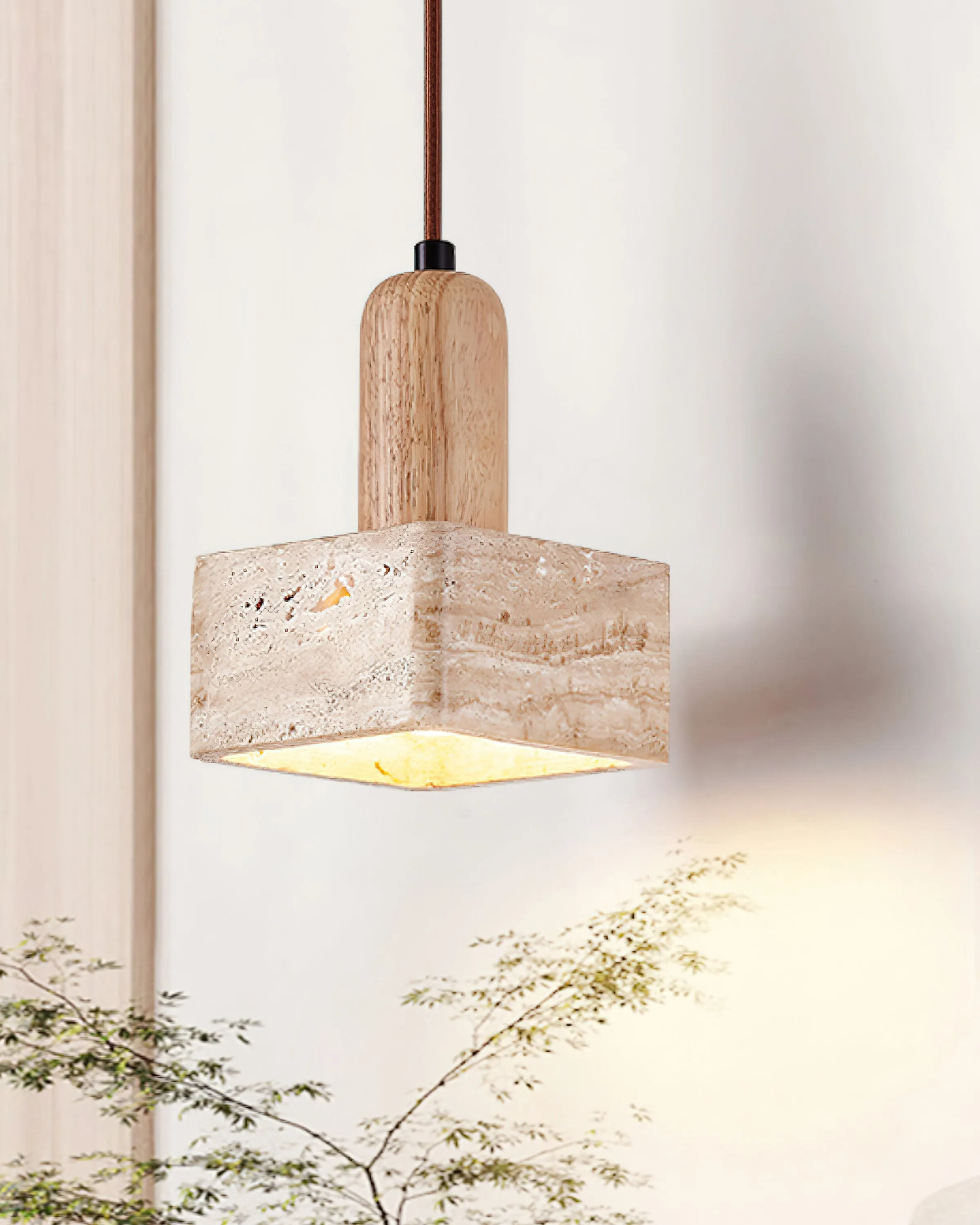 Simple Elegant Square Rectangular Pendant Lamp M94