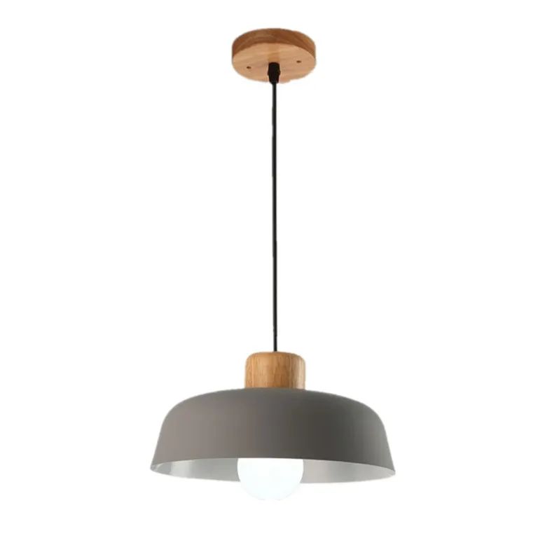 Scandinavian Metal Pendant Light with Macaroon Bowl Shape S33