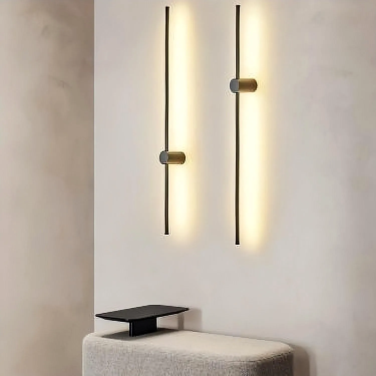 Industrial Modern Black Linear LED Wall Lights S114