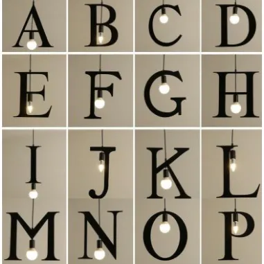 Alphabet Pendant Light