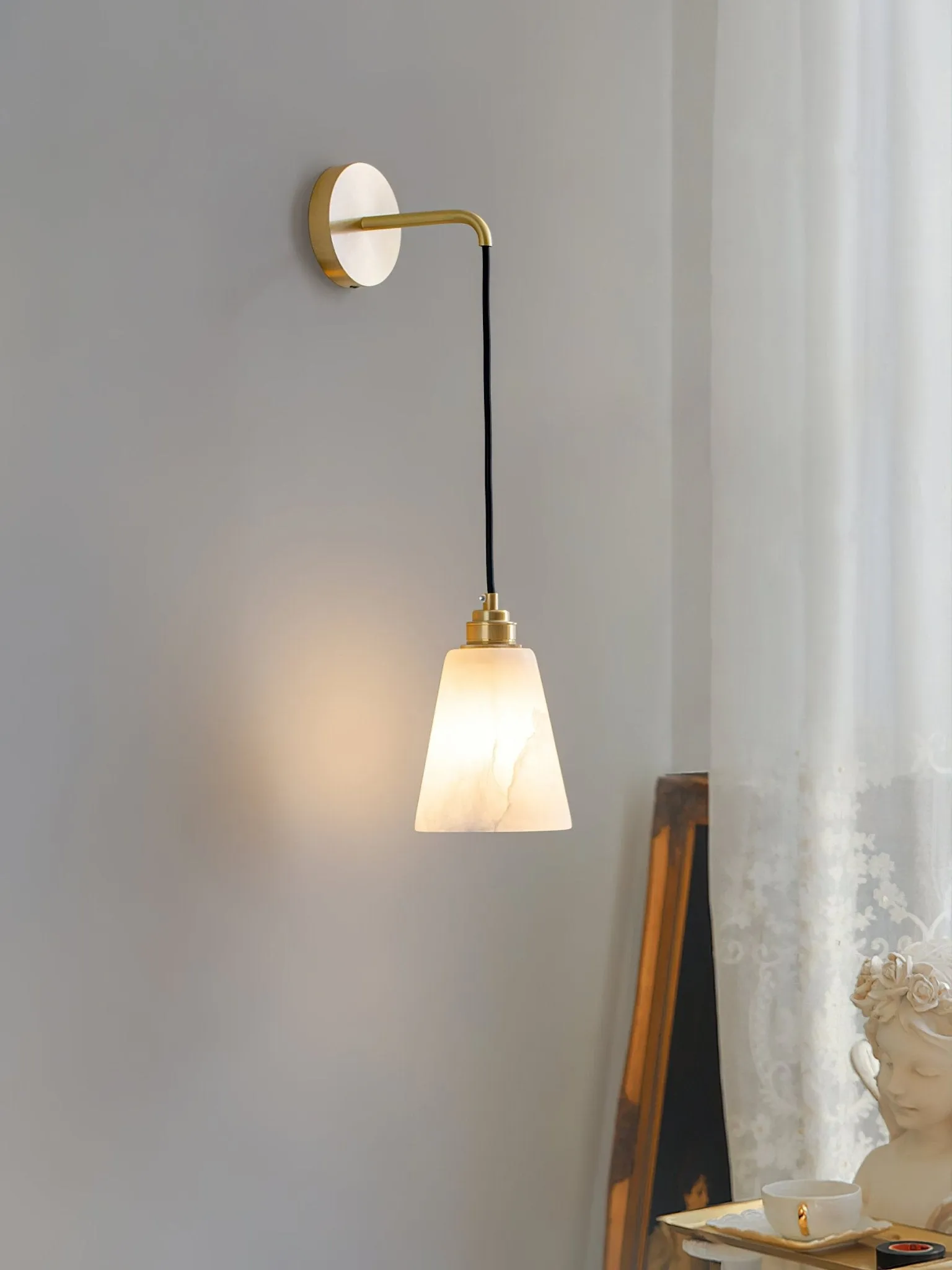 Droplet Alabaster Wall Lamp T1627