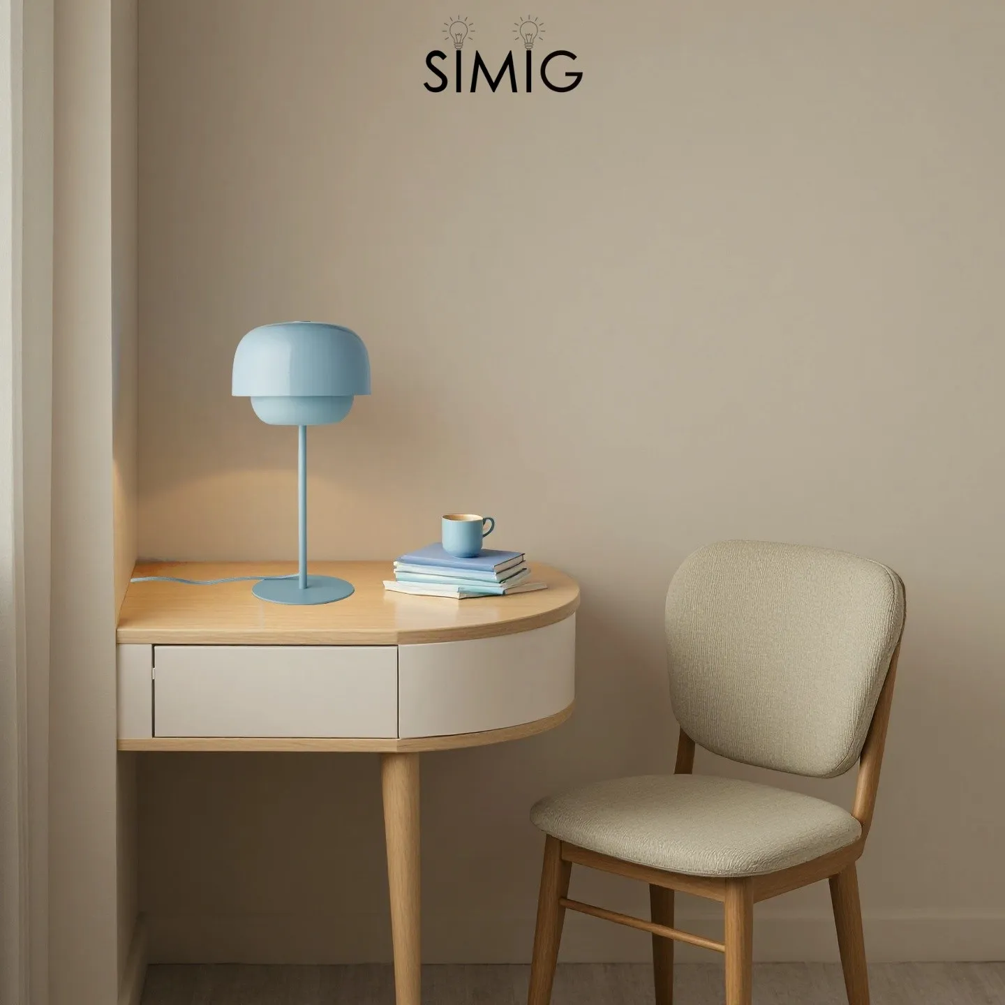 Clinco Minimalist Metal Dome Lamp ‑ Ambient Glow for Side Table S246
