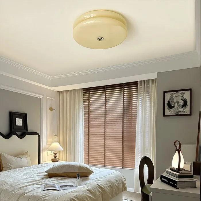 Vintage Glass Flush Mount Ceiling Light S115