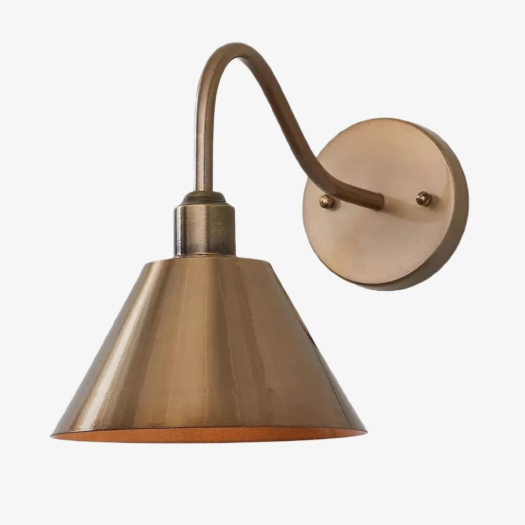 Narix Industrial Tapered Wall Lamp – Accent Sconce for Bedroom or Hallway T543