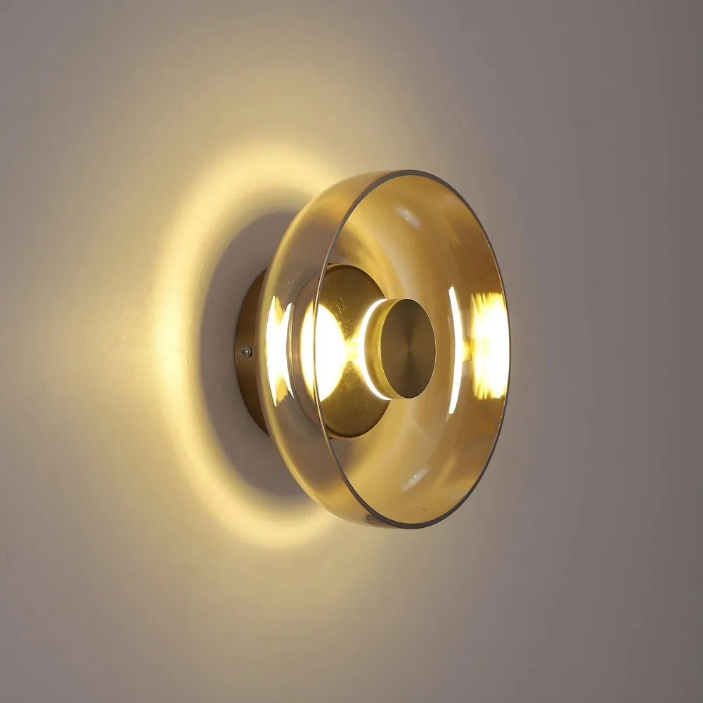 The Shimmering Glow Premium Minimalist Brass Wall Light T2072