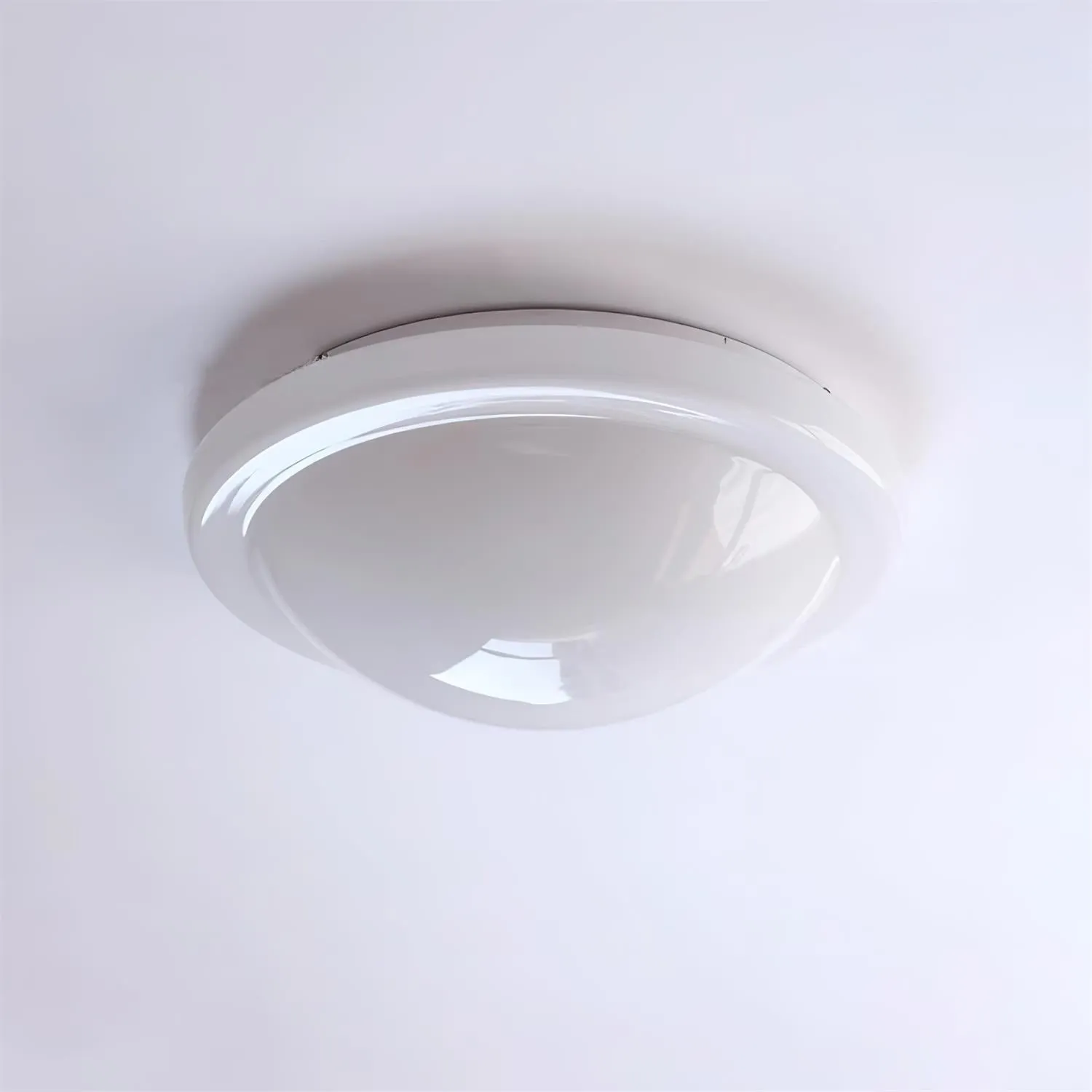 Modern Miminalist White Glass Led Ceiling Lamp M307